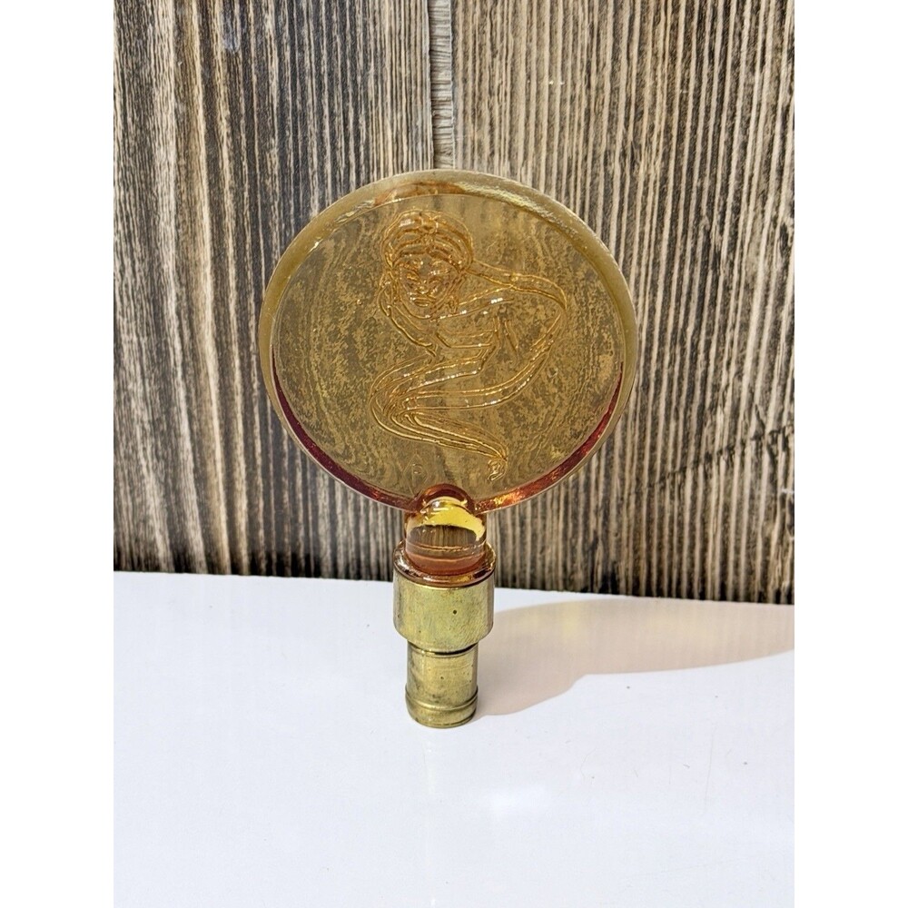 VINTAGE AMBER ALADDIN GENIE FINIAL